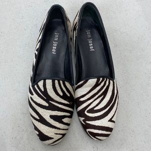 Anthropologie Jon Josef Calf Hair Flats Loafer